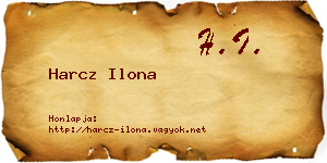 Harcz Ilona névjegykártya