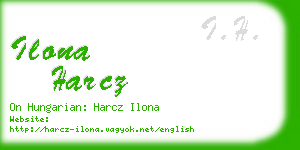 ilona harcz business card